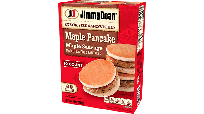 Jimmy Dean Mini Sandwich de Panqueques de Maple y Carne