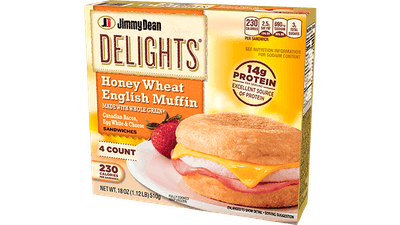 Delights Honey Wheat English Muffin Sandwiches