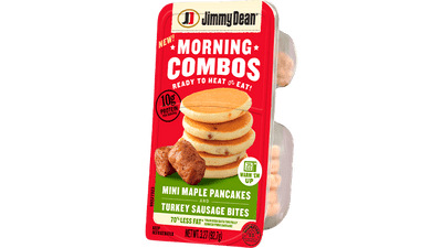 Mini Maple Pancakes and Turkey Sausage Bites Morning Combos