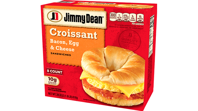 Jimmy Dean Bacon, Egg & Cheese Croissant Breakfast Sandwiches