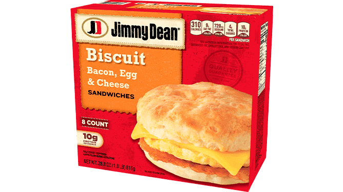 Jimmy Dean Biscuit de Tocino, Huevo y Queso