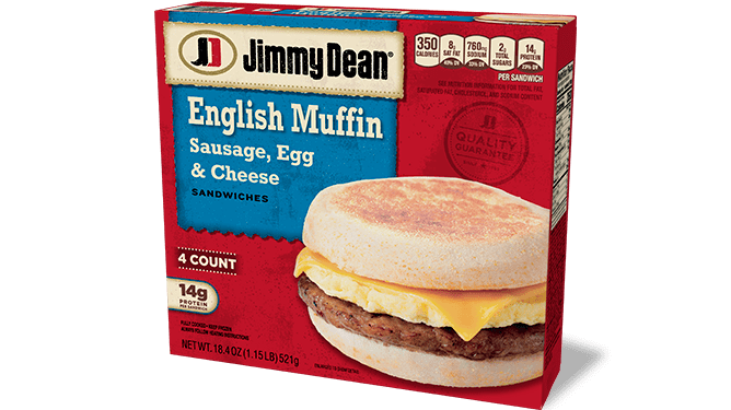 Sausage, Egg & Cheese English Muffin Sandwiches