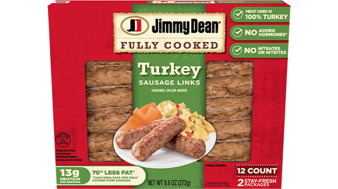 Fully Cooked Turkey Sausage Links Jimmy Dean Brand