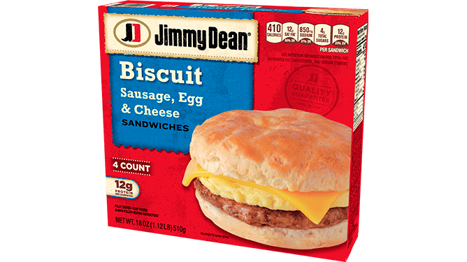Sausage, Egg & Cheese Biscuit Sandwiches