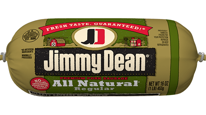 Jimmy Dean All Natural* Regular Premium Pork Sausage