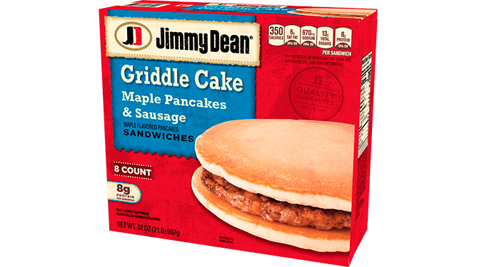 Maple Pancake & Sausage Griddle Cake Sandwiches