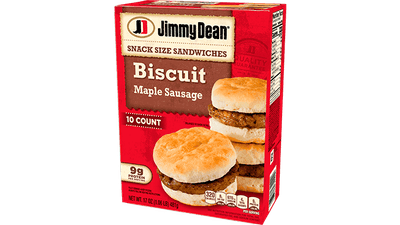 Maple Sausage Biscuit Snack Size Sandwiches