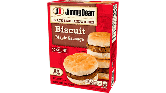 Jimmy Dean Mini Biscuit con Hamburguesa de Salchicha y Maple