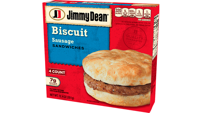 Jimmy Dean Sausage Biscuit Sandwiches
