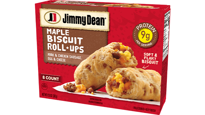 Jimmy Dean Sausage, Egg & Cheese Maple Biscuit Roll-Ups