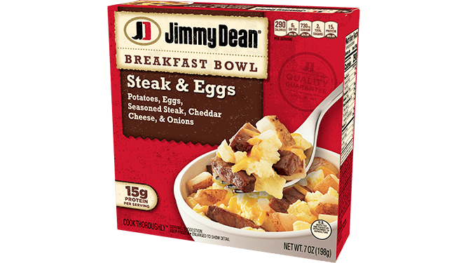Jimmy Dean Steak & Eggs Breakfast Bowl