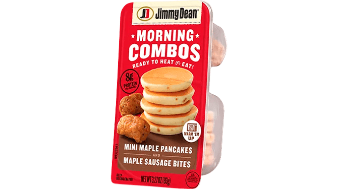Jimmy Dean Mini Maple Pancakes and Maple Sausage Bites Morning Combos
