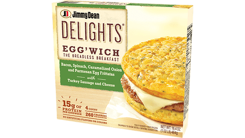 Delights Turkey Sausage and Cheese Egg'wich