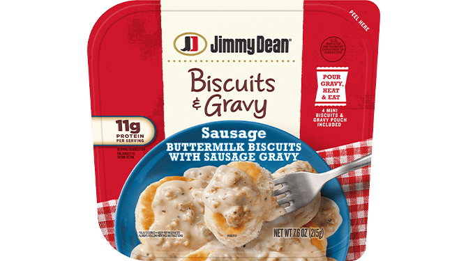 Jimmy Dean Biscuits & Gravy Buttermilk Biscuits with Sausage Gravy