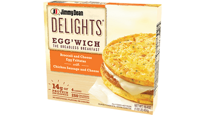 Delights Chicken Sausage and Cheese Egg'wich