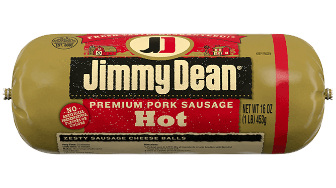 Jimmy Dean Premium Pork Hot Breakfast Sausage Roll