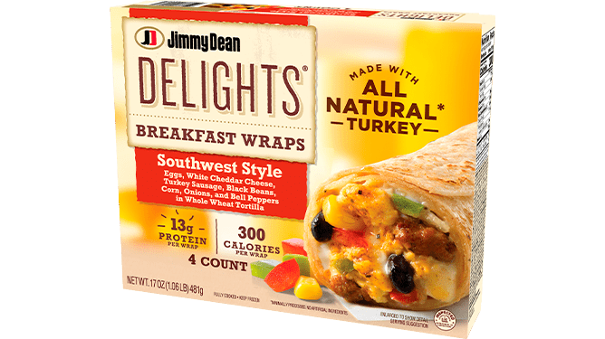 Jimmy Dean Delights Southwest Style Breakfast Wraps